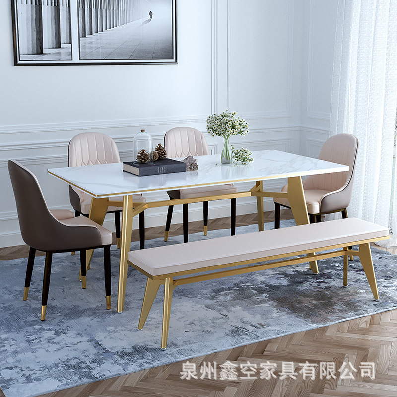 Nordic marble dining table Creative Home Living Room Eat Table…
