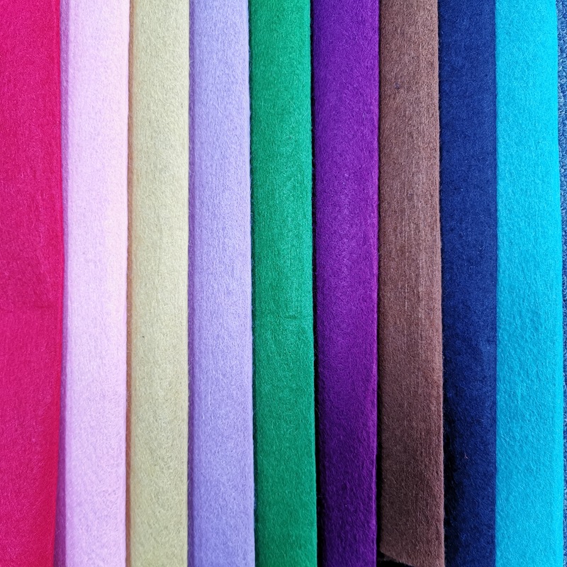 常规1-5mm戟绒不织布现货 特殊厚度软硬度针扎棉彩色毛毡不织布