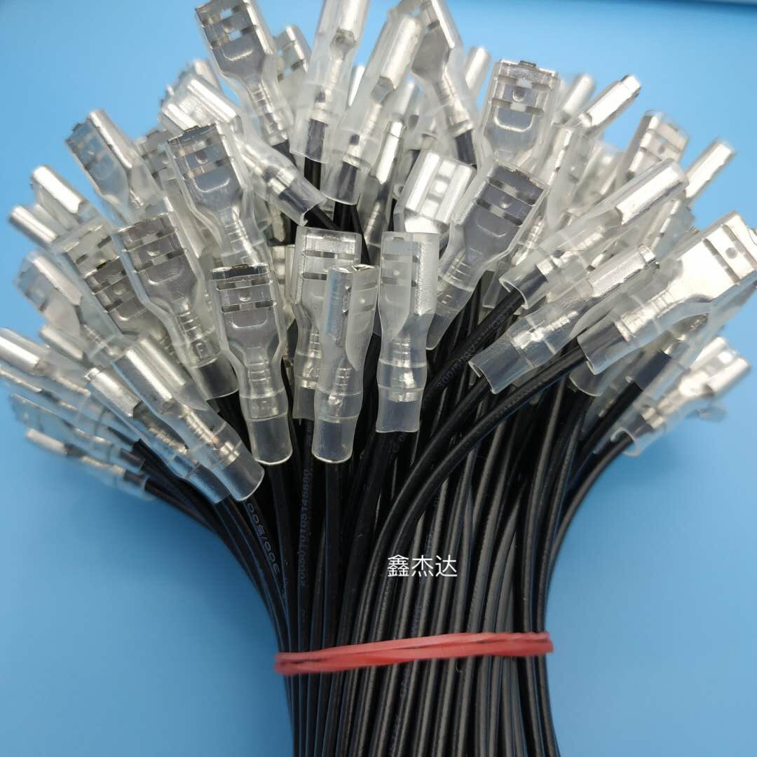 2.8端子线 4.8 电子设备连接线 插簧端子线1007/22号汽车线束加工