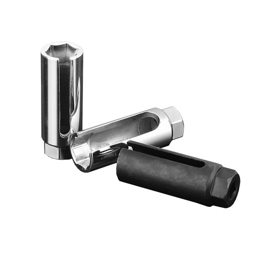 Chrome-plated electrocoat large and small mouth Japanese oxygen sensor installation and removal tool 22mm automotive oxygen sensor socket tool