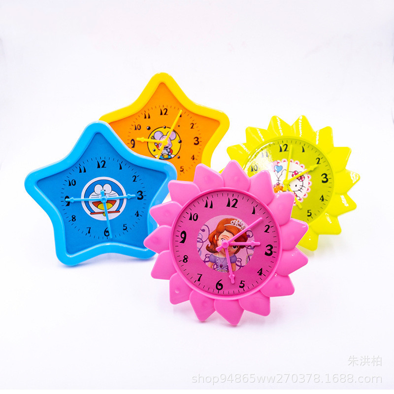 Early education medium , please Clock pupil appliance Understanding Every minute Clock face study Plastic Stationery wholesale