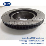 43512-60180 подходит для тормозного диска Toyota Land Cruiser GRJ200 с отверстиями и канавками углеродная черная поверхность