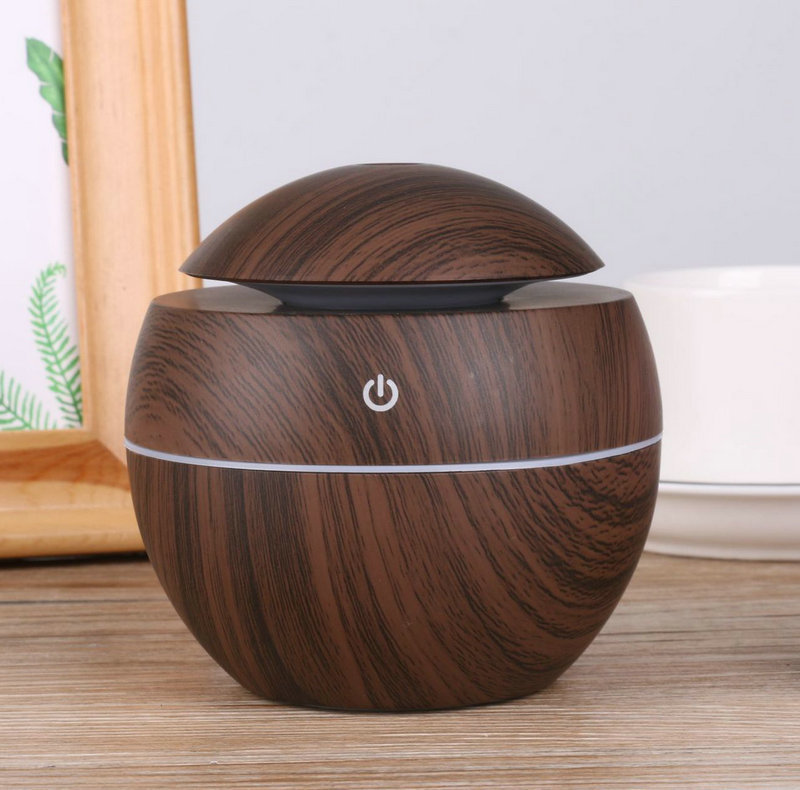 Small Humidifier Atomization Home Creative Wood Grain USB Desktop Mute Humidifier