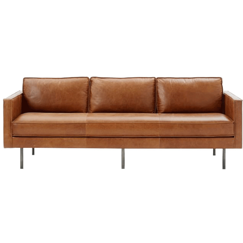 Yihaixuan nórdico sofá de cuero genuino simple moda tres pares solo salón mediano y pequeño apartamento muebles de oficina sofá