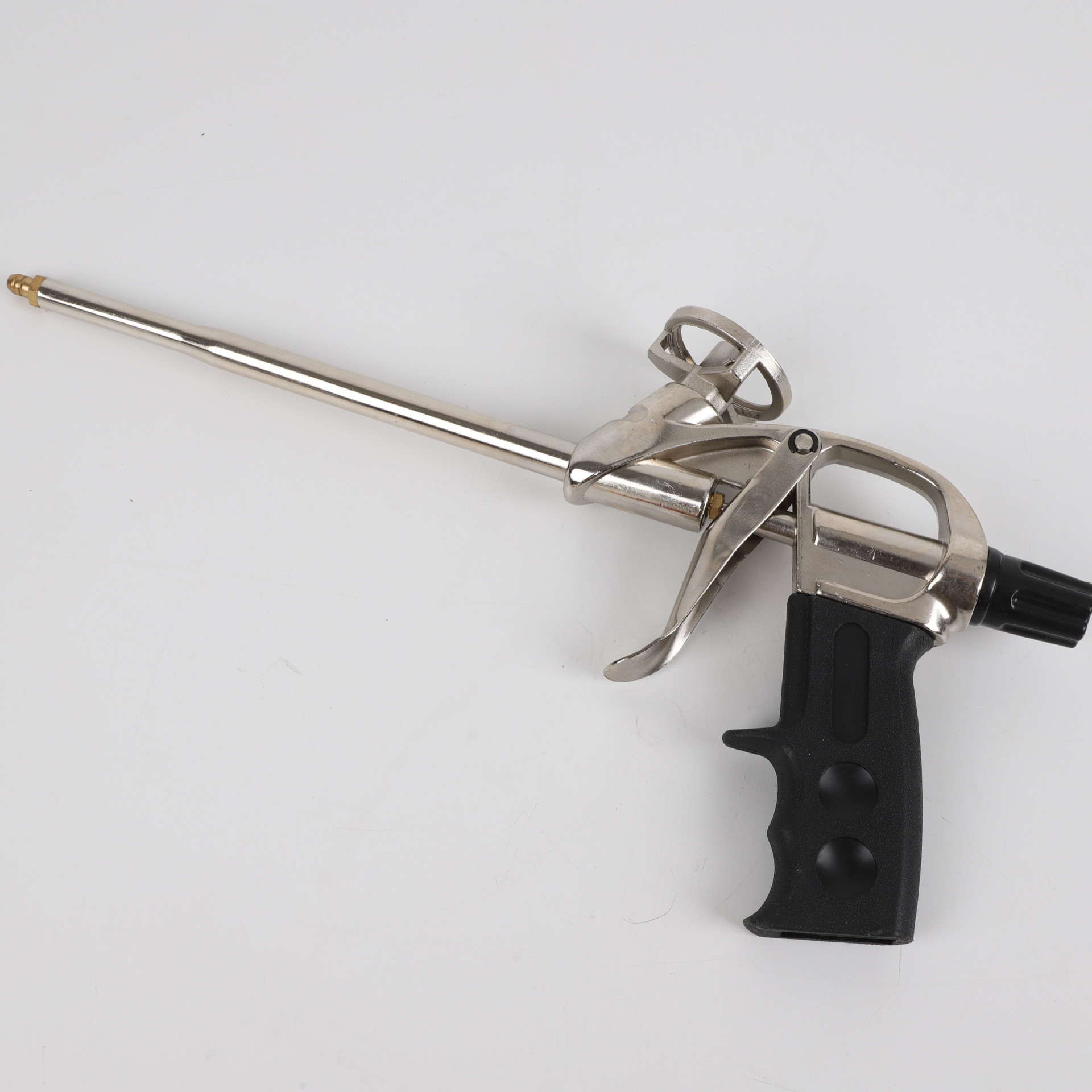 特氟龍鋁合金高檔黑色發泡膠槍清洗劑泡沫填縫槍發泡膠專用批發