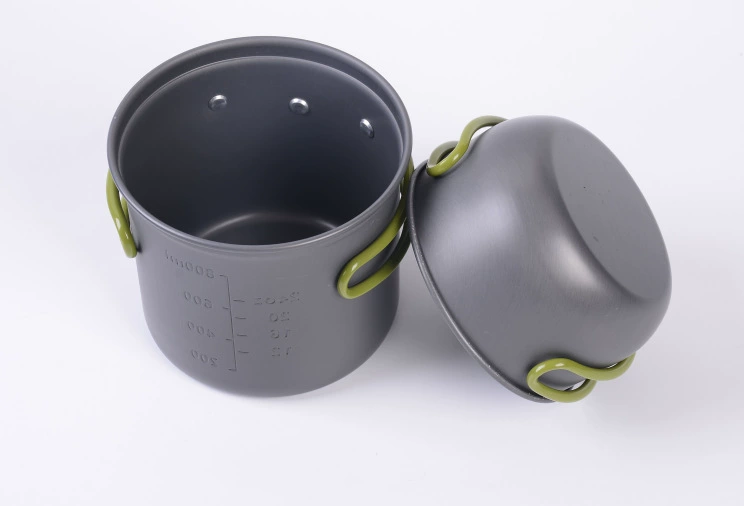 DS-101 Fashion Outdoor Barrack Cooker Outdoor cooking utensils Wild Piece Pot Portable Pot Портативная кастрюля набор посуды для приготовления на открытом воздухе вагонного типа сварочный wholesale