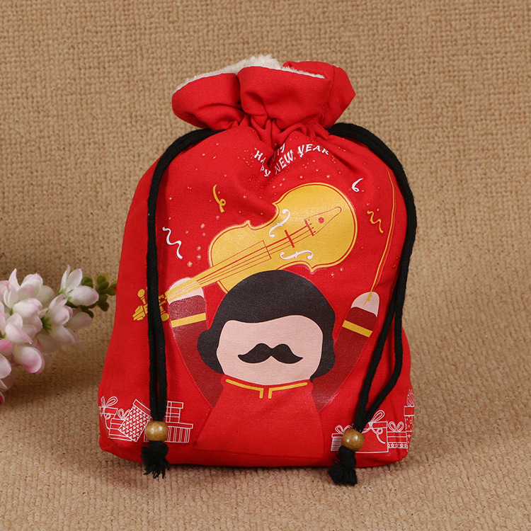 珠宝首饰防尘绒布袋定制 加绒棉布束口双面绒布袋 饰品绒布袋