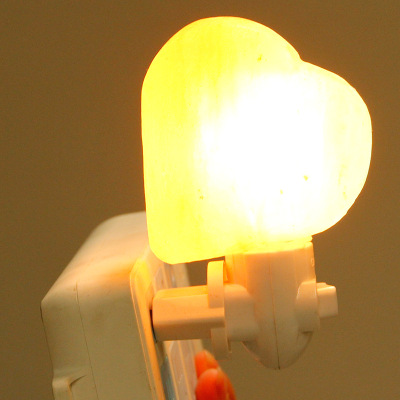 盐灯喜马拉雅水晶盐玫瑰岩灯卧室床头夜灯小壁灯厂家定做直销