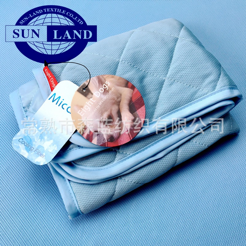 工厂直销：冰凉丝鸟眼布 冷感网眼针织布 瞬间降温涤纶冷感面料。