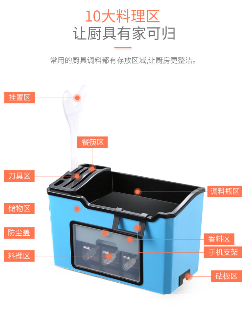 调料盒套装厨房用品具调味盒调料罐子置物架盐罐调料瓶收纳盒家用详情6