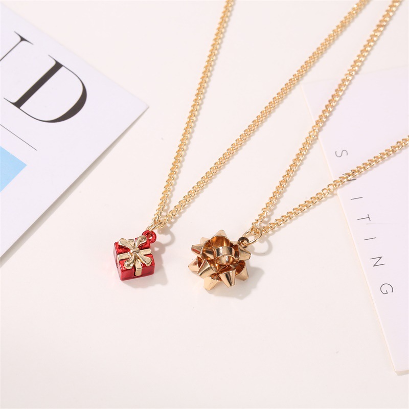 Neue modische Halskette, Schneeflocken-Geschenk, Weihnachtsbaum, Feuerwerk, Halsketten-Geschenk_voghion.com