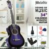 Classic nylon wooden guitar for elementary school students, 34inch, 6-15 years