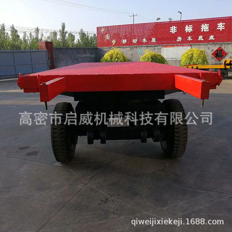 货源供应可伸缩自卸式平板拖车 重型平板拖车 质量保证厂家供应