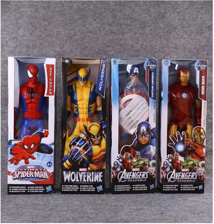 Avengers Venom America Captain Wolverine Iron Man Thor Green Demon Spider-Man 12 Inch Ornaments