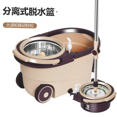 卸売り回転二重駆動モップ家庭用免手洗モップバケツセット懸濁バケツ手押し自動絞りモップ