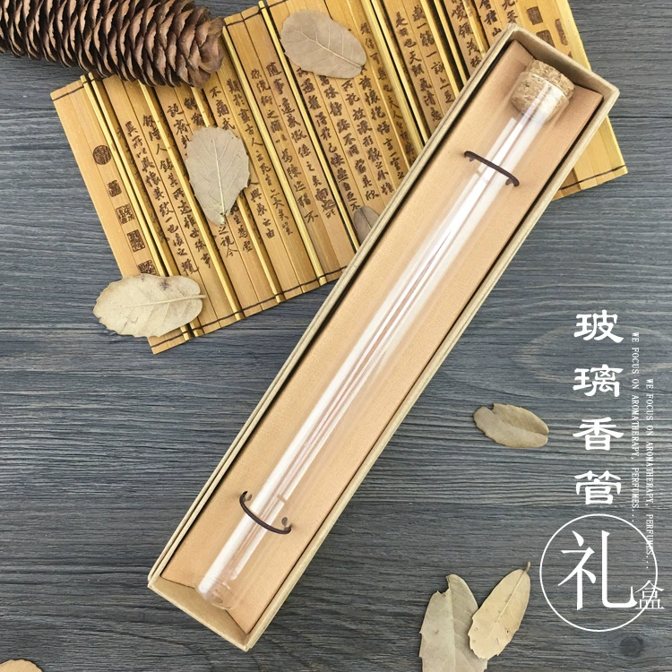Стеклянная трубка для благовоний Подарочная коробка стеклянная пробковая нить благовония агаровое дерево сандаловое дерево специи специальная пробковая бочка для благовоний ящик для хранения благовоний