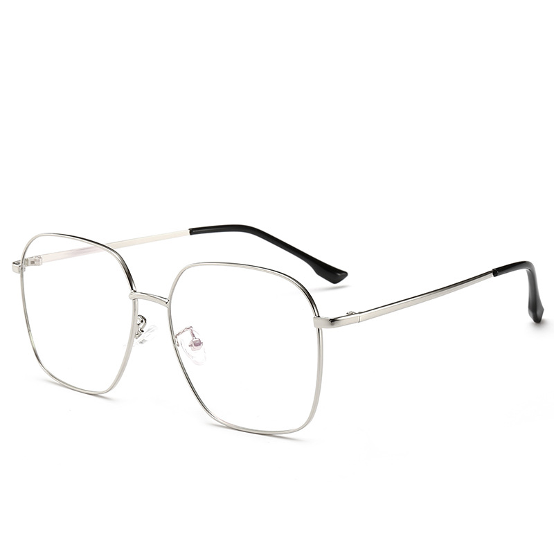 Celebridad popular estilo de celebridad elegante Marco de moda para hombres y mujeres gafas marco simple decorativo cara redonda adelgazante Marco de gafas pequeñas
