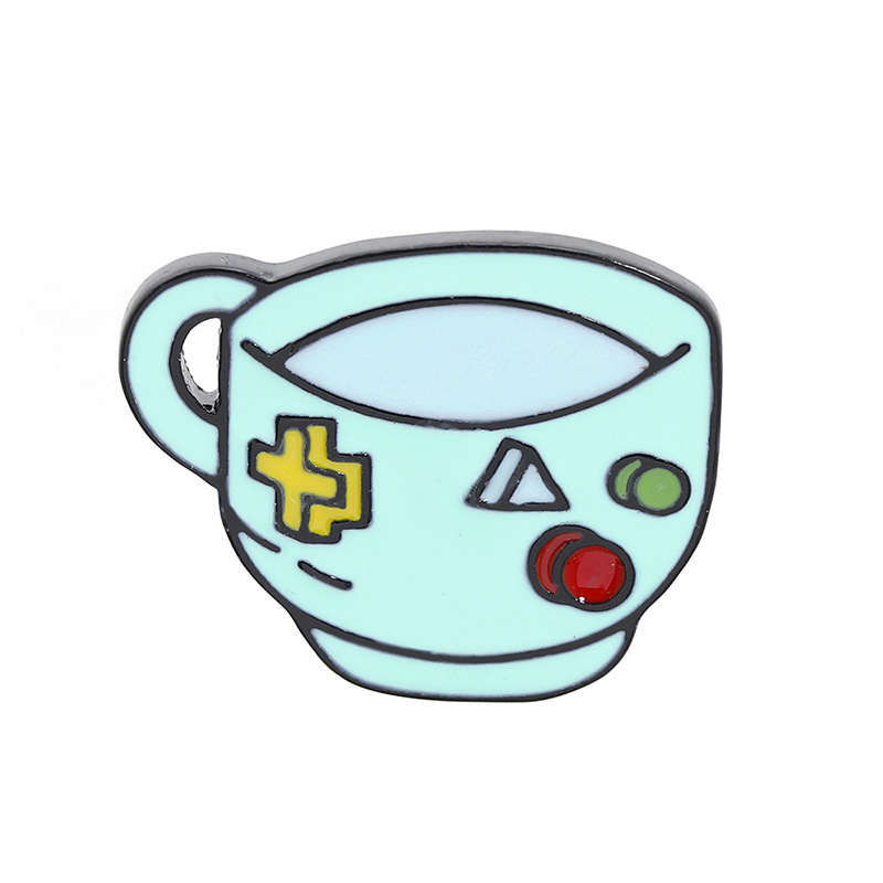 10g Weight Brooches Classification Daily Occasion Alloy Material Cartoon, Colorful, Badge, Cup, Cattle Pattern Unisex Gender Fashion Style Enamel, Enamel Craft Fashion Pin Cartoon Colorful Badge Alloy Enamel Unisex Brooches 10