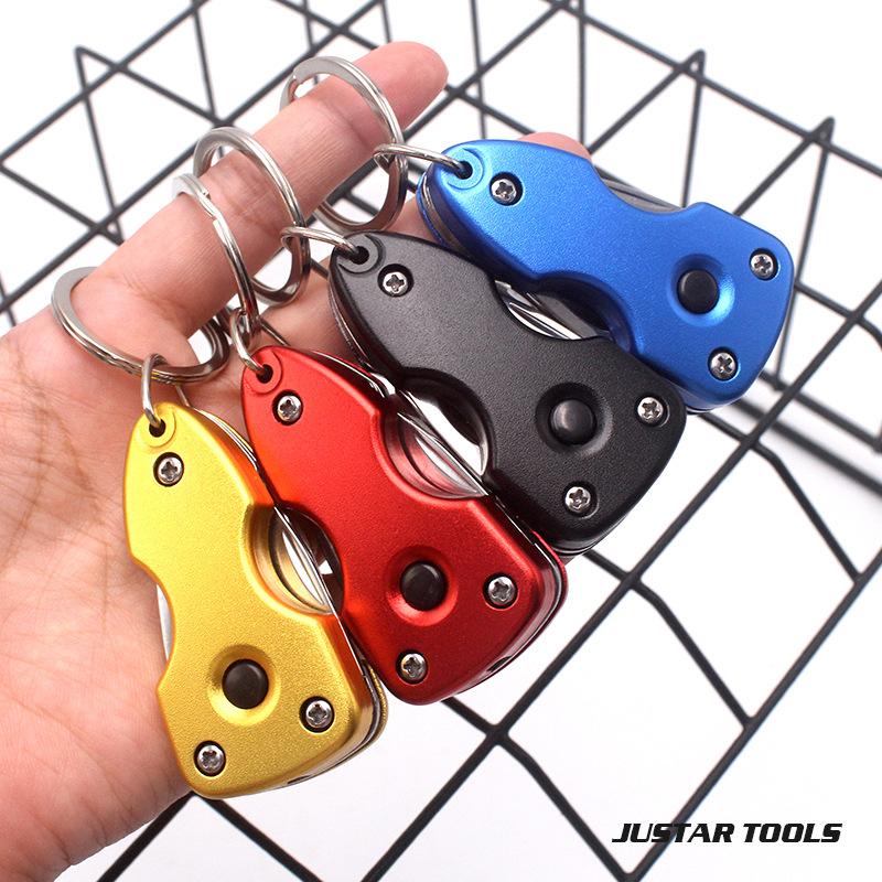 户外手电筒小刀多功能EDC灯开瓶器促销礼品工具钥匙扣折叠螺丝刀|ms