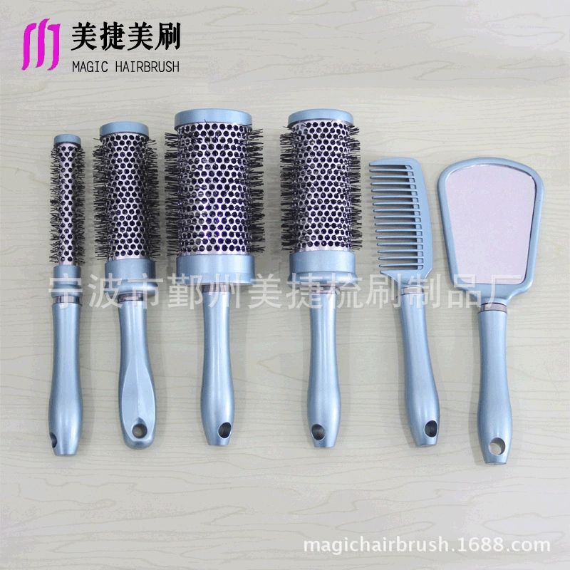 Профессиональная расческа для вьющихся волос, Парикмахерская, случайная отделка волос, расческа, обработка на заказ, роликовая расческа