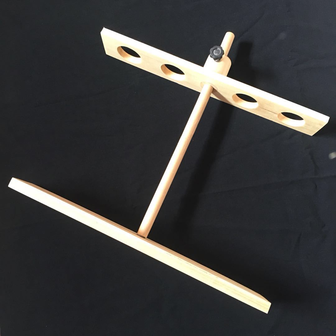 木制漏斗架2孔4孔实验室木质漏斗架子可升降四孔漏斗架木试管架