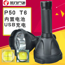 822LED太阳能充电强光手电筒 COB侧灯塑料 USB充电远射 家用照明详情37