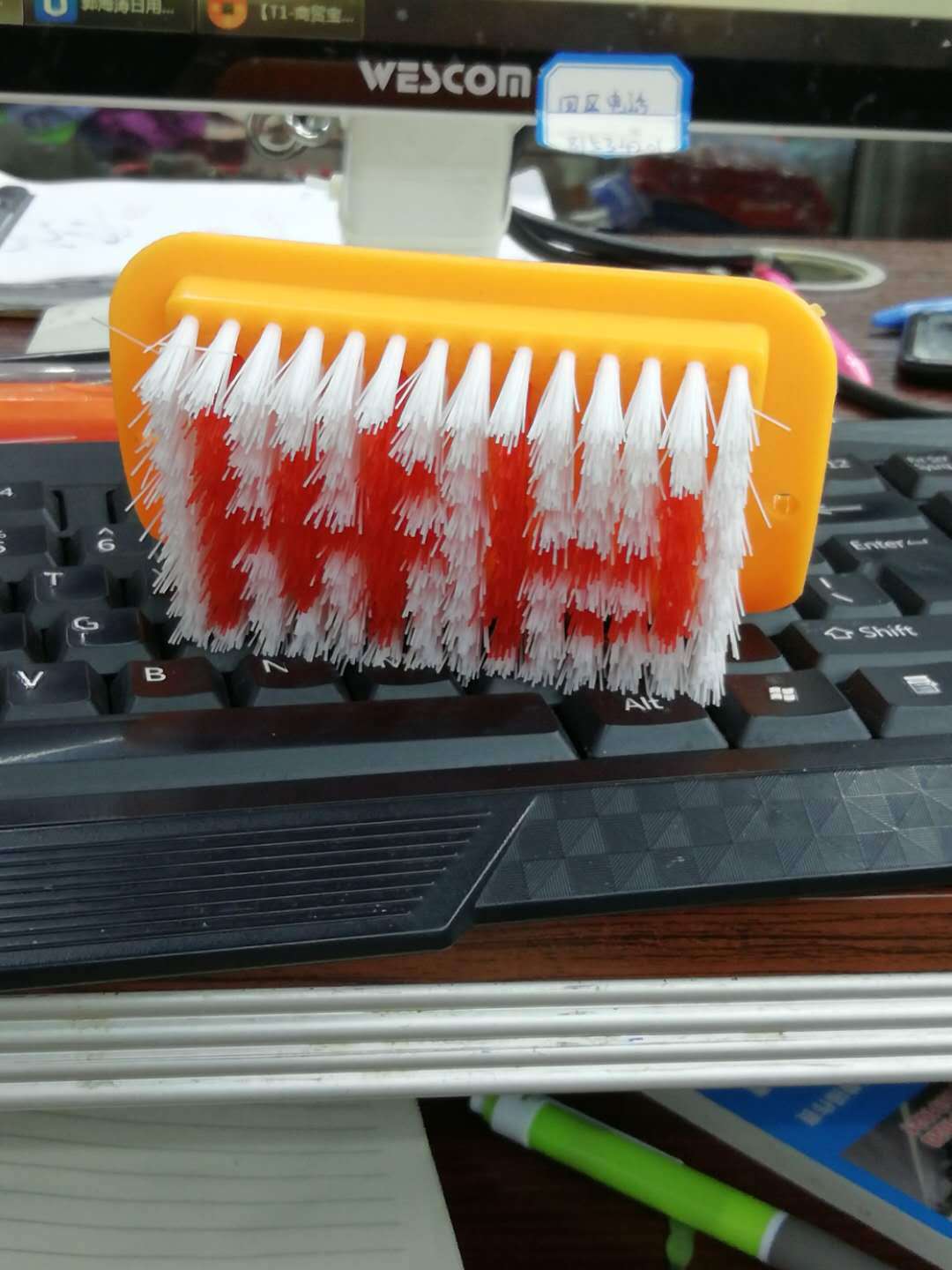 hygienic plastic shoe brush for laundry