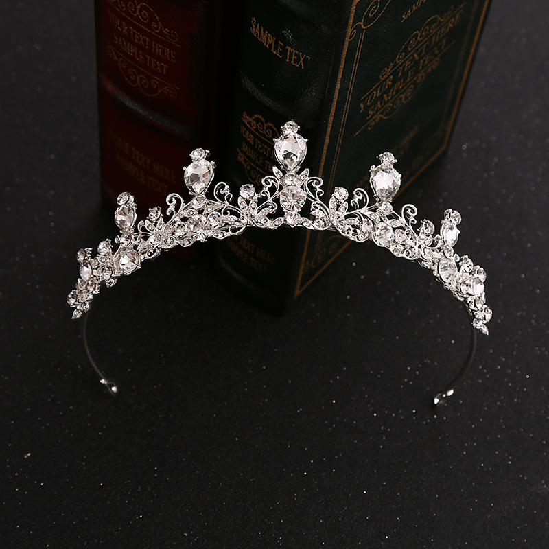 Bridal Crown Alloy Plating Rhinestones Crown display picture 3