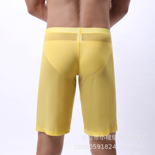 Sexy underwear for men and women, mesh mid-pants, low-waisted, hollow sailor, breathable and sexy
