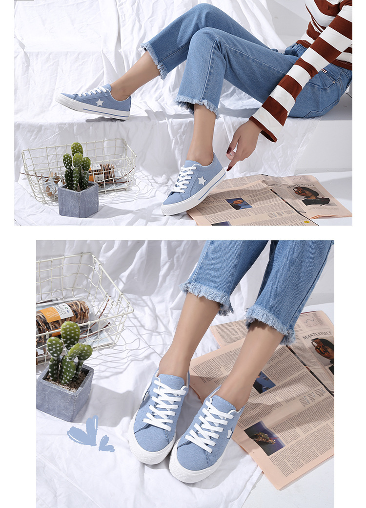 light blue canvas shoes