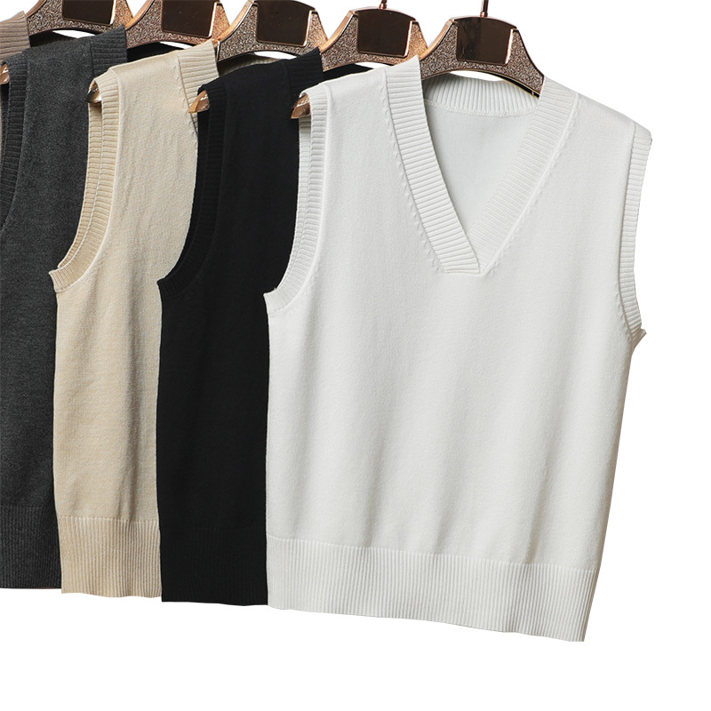 new pattern spring and autumn Amazon Cross border Easy Socket have cash less than that is registered in the accounts Sleeveless waistcoat Vest knitting vest Vest