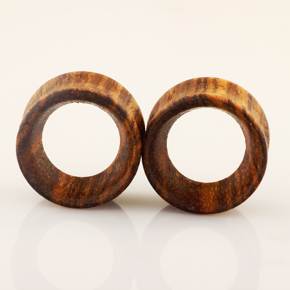 Hollow Wood Ear Expander Rosewood Auricle Puncture Jewelry Ear Tunnel 20mm detail image 8