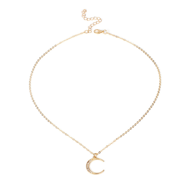 Fashion  Alloy Moon Women's Necklace Clavicle Chain display picture 5