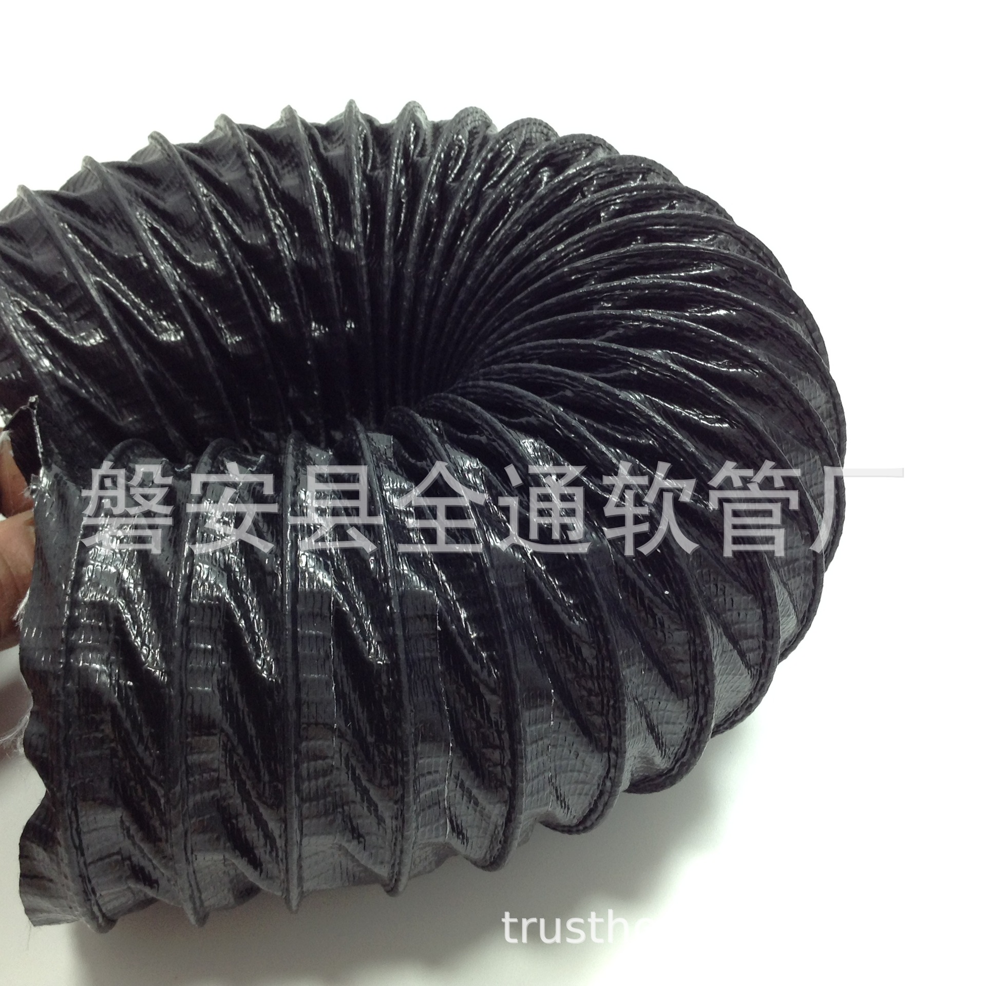 尼龙布管通风管风管软管伸缩管阻燃抽风管高温排风管125MM