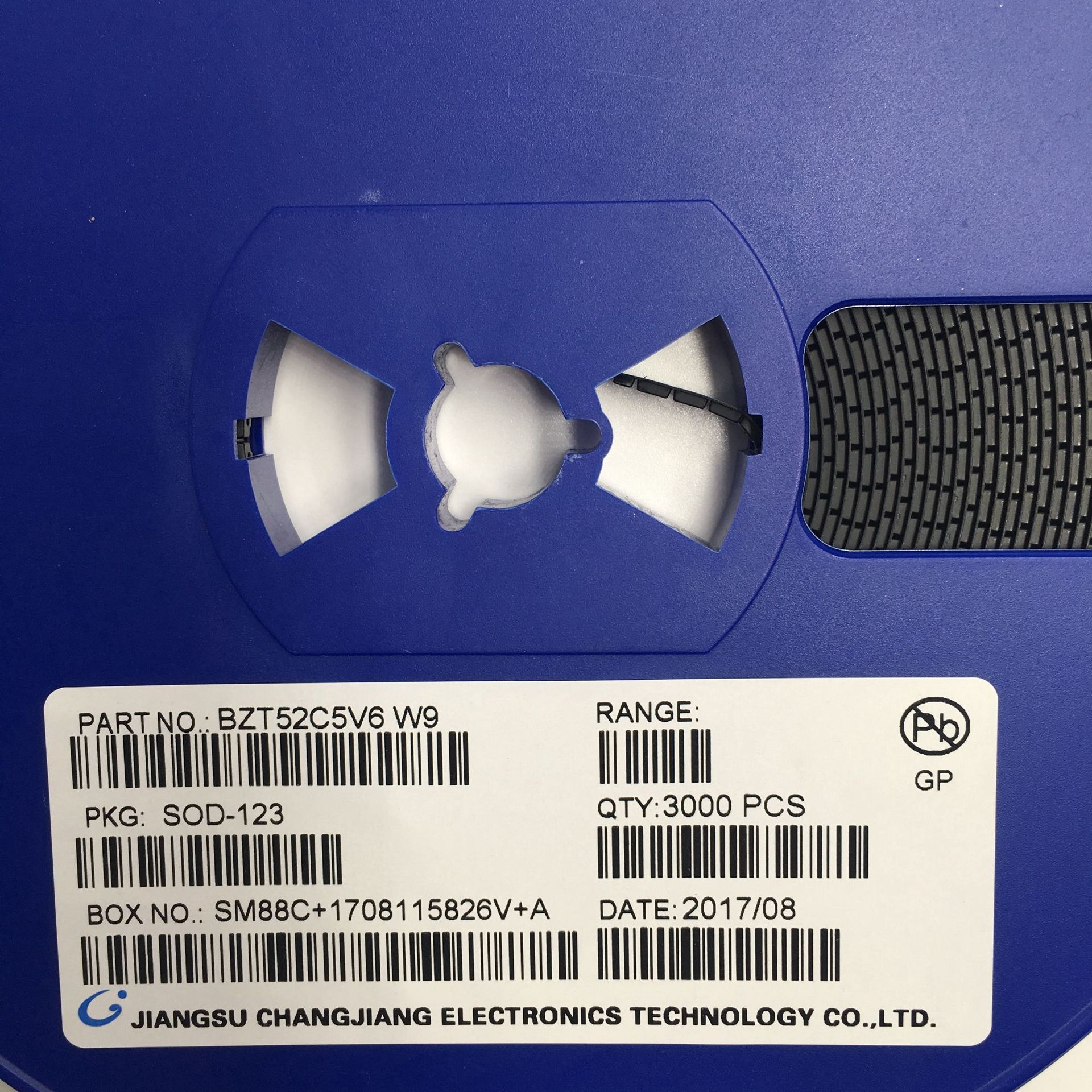 BZT52C5V6 丝印:W9 SOD-123 CJ/长电 贴片二极管晶体管 全新现货