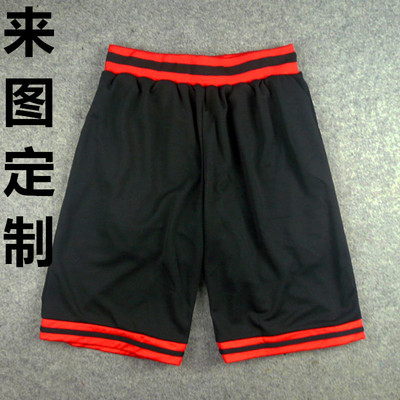 篮球裤夏季男装宽松透气速干运动跑步健身训练五分裤定制印logo|ms