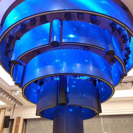 圆柱屏 柔性显示屏 柔性屏圆形电子屏高清P1.875柔性屏柔性电子屏