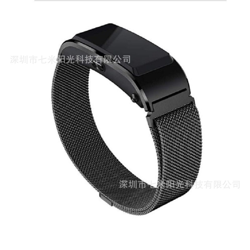 适用华为B5米兰尼斯表带智能手环磁吸回环不锈钢表带现货批发|ru