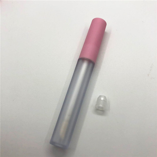 2.5ml high-end frosted bright white cap round lip glaze refill bottle pink lip gloss bottle cross-border hot selling DIY injection tube