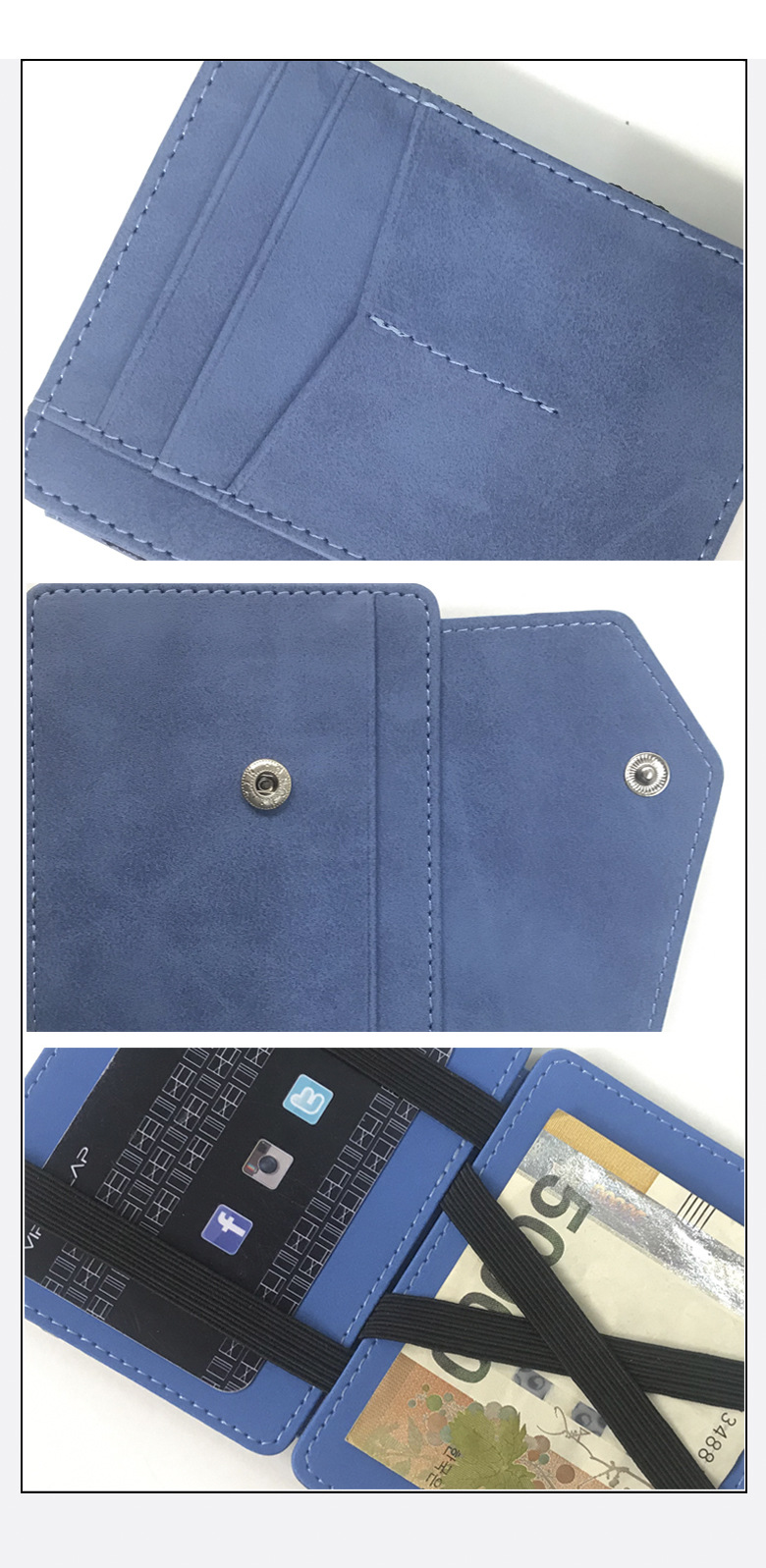 Korean Creative Small Wallet Pu Magic Bag Men's Wallet Mini Coin Purse Men's Wallet Wholesale Nihaojewelry display picture 2