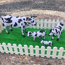 仿真奶牛模型装饰摆件工艺礼品超市商场奶制品桌面摆件可爱小奶牛