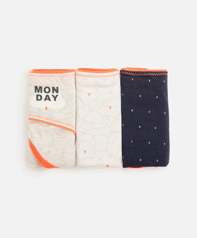 O Spanish Women's 3-piece Fashion Printed Stretch Underwear Classic Pack Hip Underwear Boxed Underwear