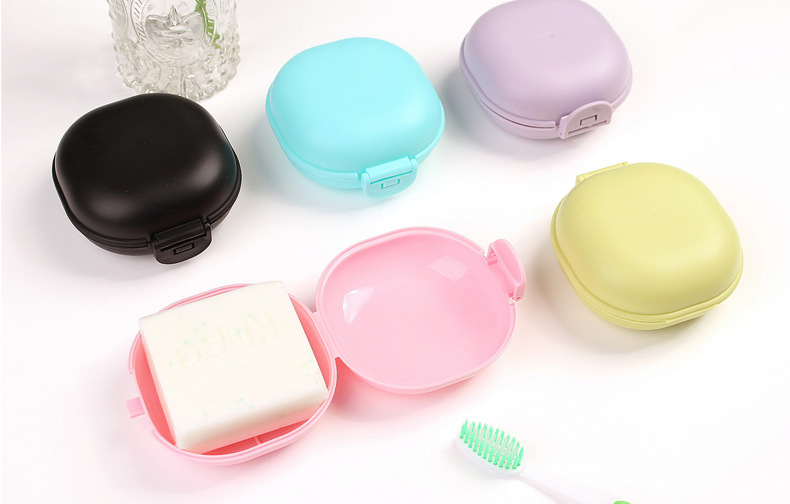 厂家直销塑料肥皂盒 户外旅行密封沥水带扣 创意有盖