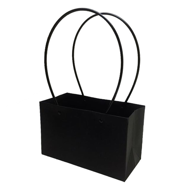 Bolsa de papel kraft caja de flores Portátil Bolsa de mano de embalaje caja de flores bricolaje arreglo floral cesta 38 flor arte clase bolso