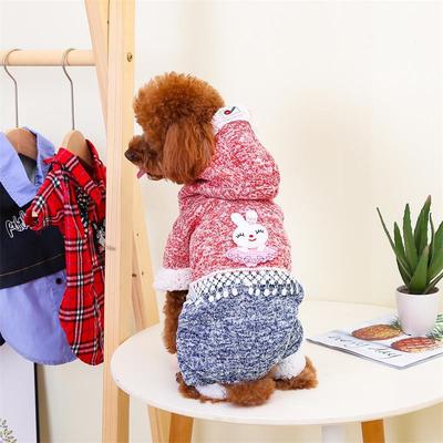 狗狗冬季服裝 新款 2019毛線羊羔毛寵物棉衣毛衣保暖衣服狗衣外套