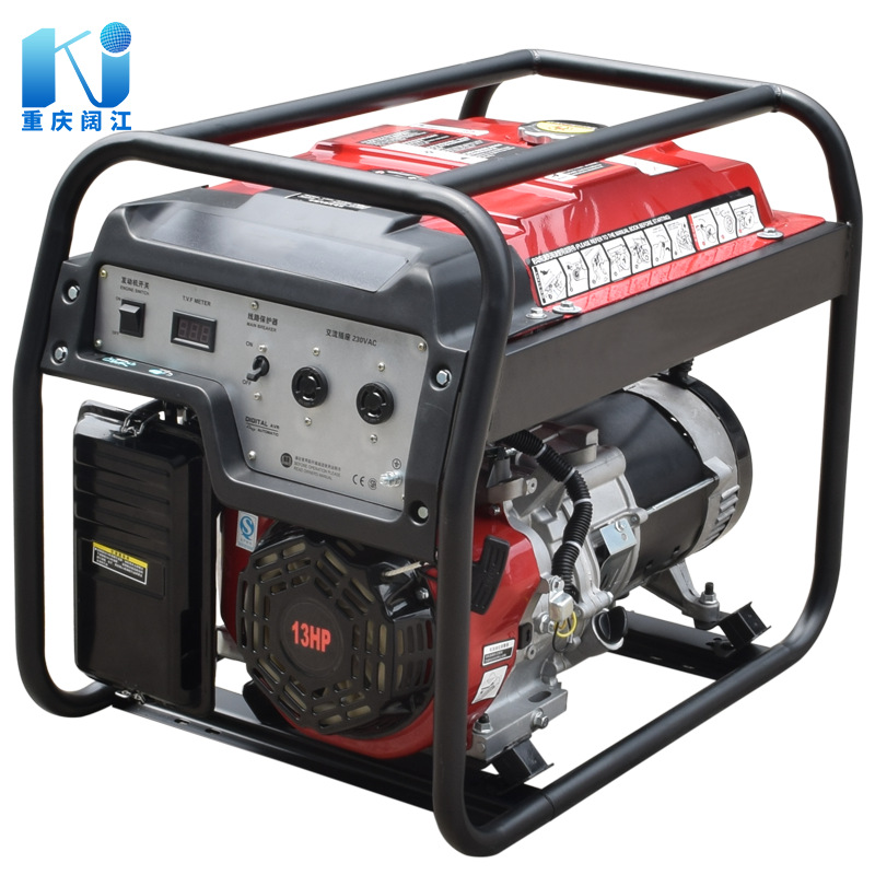 5KW发电机机组 汽油发电机5000家用单相220v发电机机组小型发电机