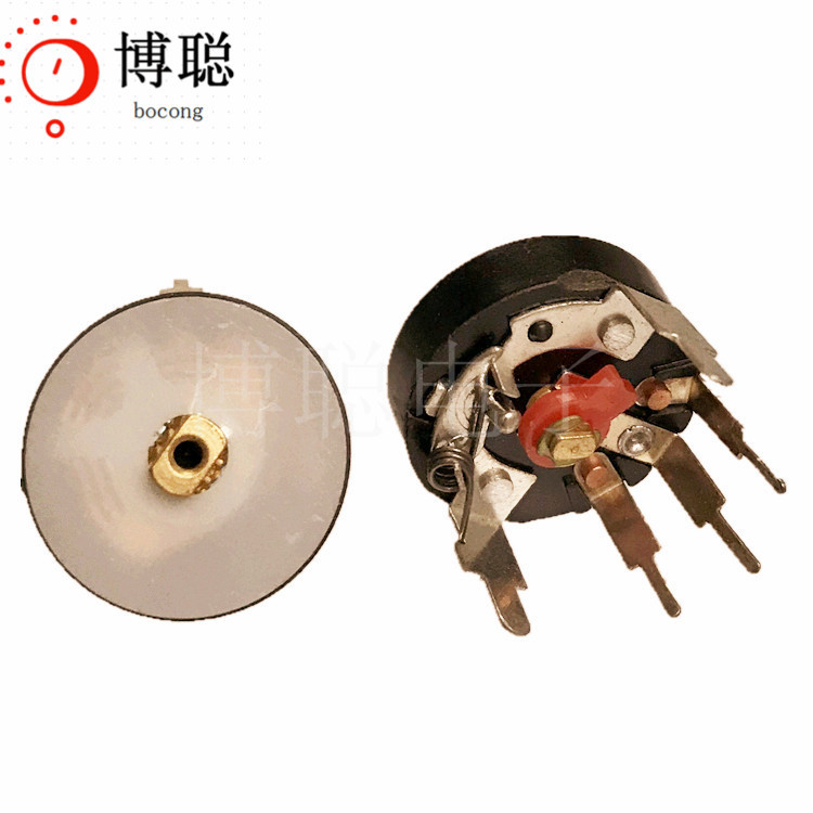 RV12开关电位器 安装高度3 1K-2M 旋转开关可调