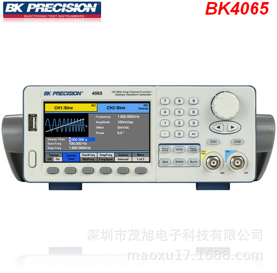 美国BK Precision 4065/4064/4063 函数波信号源 2通道正弦波方波