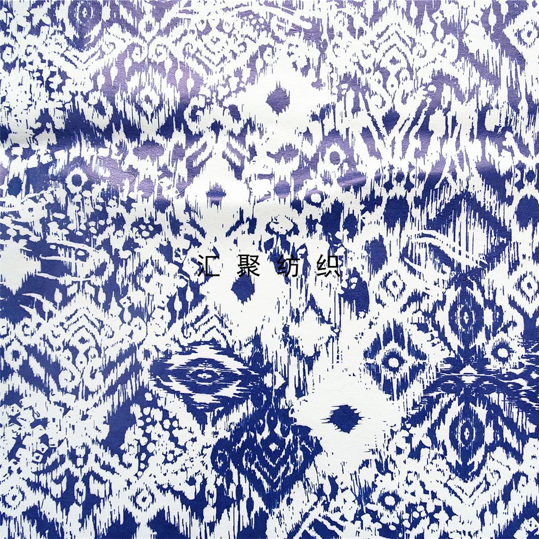 皮革印花 数码满版印花 皮革印花面料 服装皮印花