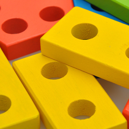 Puzzle early education five sets of columns geometric intelligence shape matching building blocks toys Montessori teaching aids kindergarten Montessori